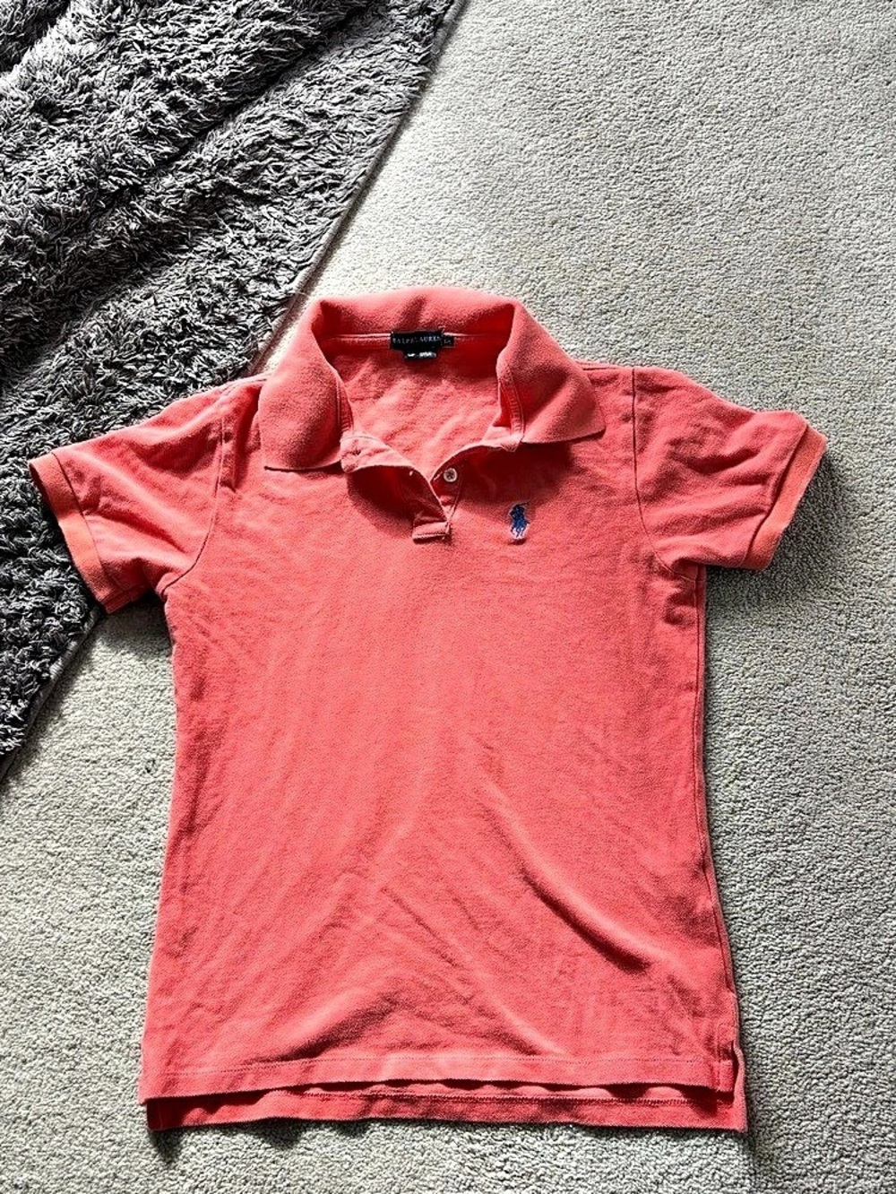 Ralph Lauren Cotton Mesh Polo Shirt Men's Red Polo Shirt